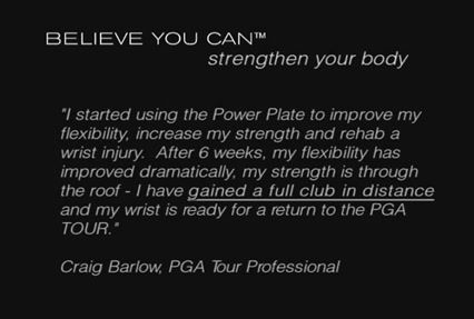 Power Plate Golf